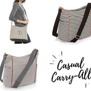 NEW grey purse by Thirty-One (casual carry all)
